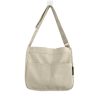 Solid Canvas Crossbody Shoulder Bag
