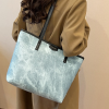 PU Leather Travel Shoulder Tote Bag