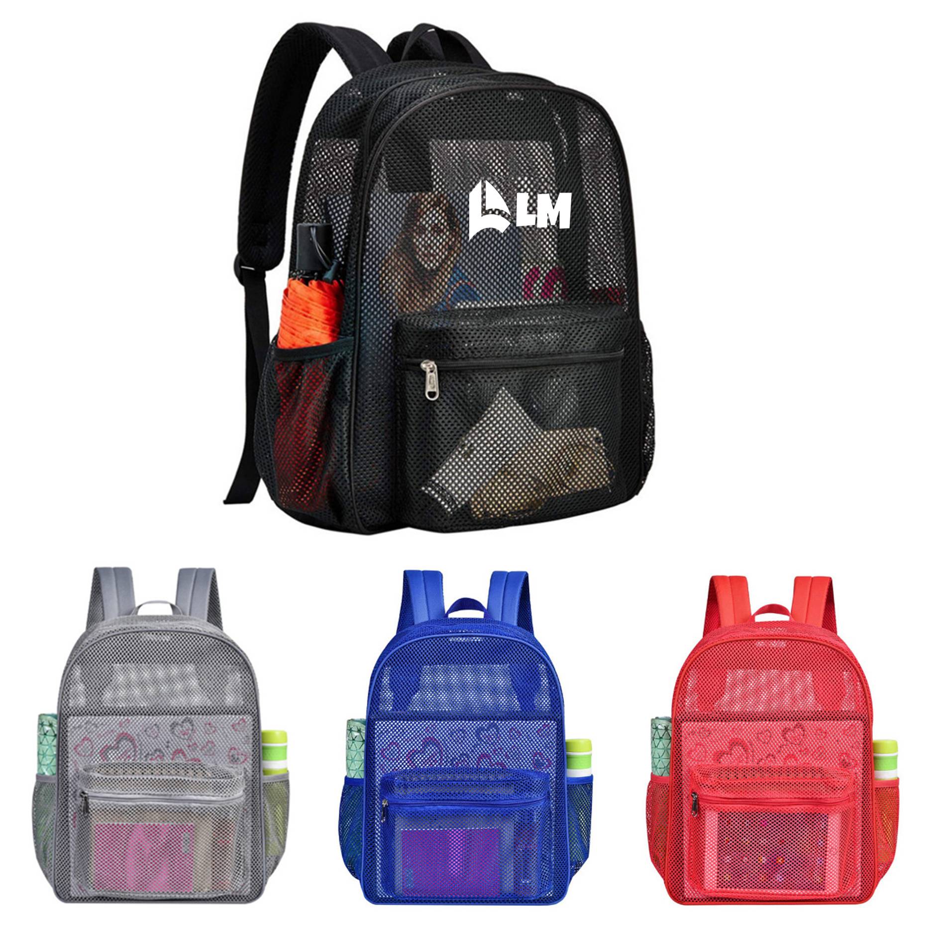 See Through Mesh Backpack