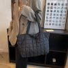 Polyester Tote Bag Pleated Cloud Shopping Handbag
