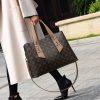 Printed Women's Handbag Retro Style Commuter Shoulder Bag Wo
