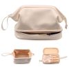 PU Leather Double Layer Cosmetic Bag