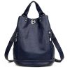 Pu high-capacity Bucket Backpack Women