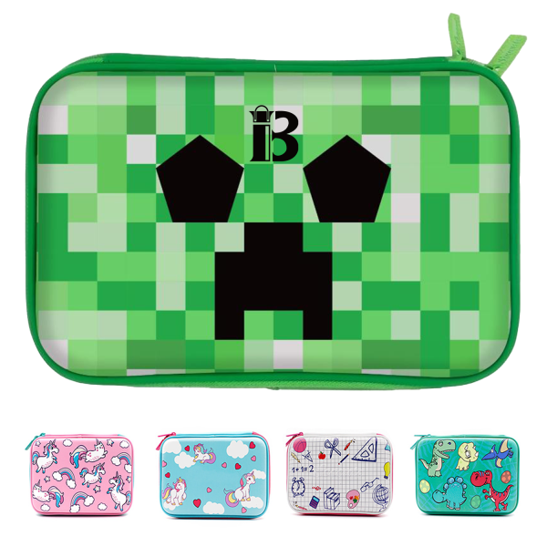 Large capacity and multi-style EVA cartoon pencil case