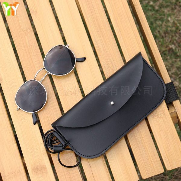 PU Leather Sunglass Case Pouch Bag