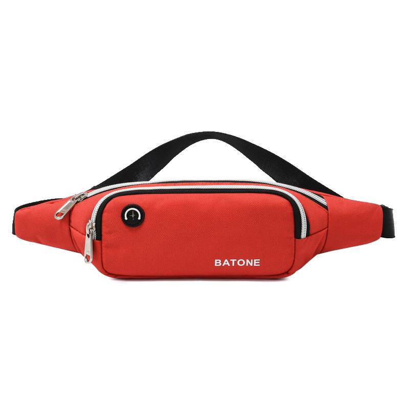 Oxford Sports Fanny Pack Belt Bag With Earphone Port