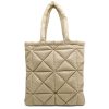 Nylon Simple puff down tote bag