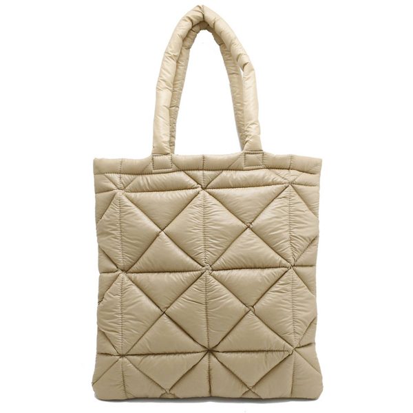 Nylon Simple puff down tote bag