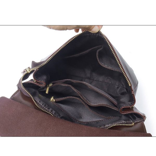 Genuine leather women's bag backpack