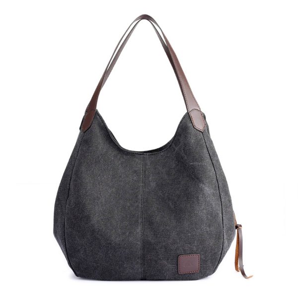 Canvas Women's Multi-pocket Tote Bag