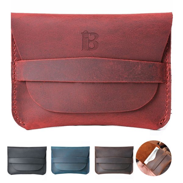 Genuine Leather Card Holder Credit Retro Wallet