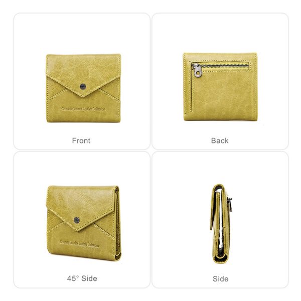Genuine Leather RFID Magnetic Multiple positions Wallet