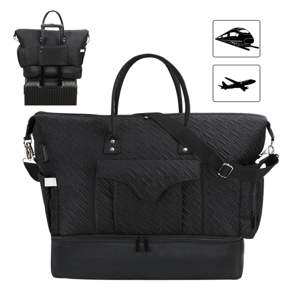 Dry-Wet Separation Fitness Duffel Bag With Usb Charging Port