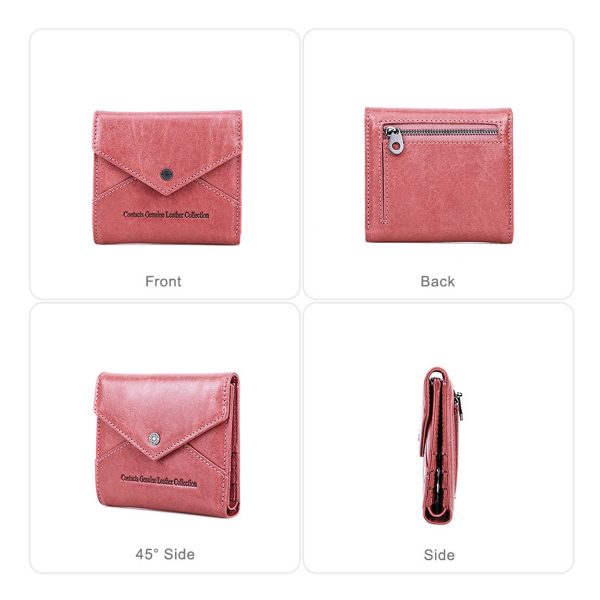 Genuine Leather RFID Magnetic Multiple positions Wallet
