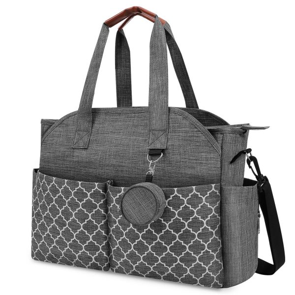 Polyester Large Capacity Diaper Tote Mommy Cross-body Bag