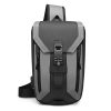 Oxford Waterproof Crossbody Sling Bag With USB Charging Port