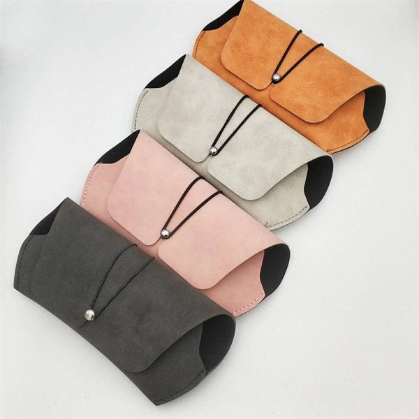 PU Leather Sunglass Case Pouch Bag