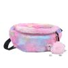 Cotton Stylish and versatile dyed plush belt chest bag