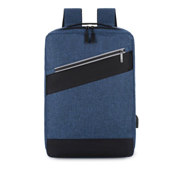Nylon Minimalist Computer Backpack With USB Charging Port