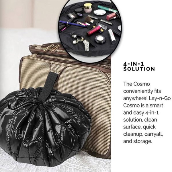 Drawstring Cosmetic & Makeup Bag Organizer