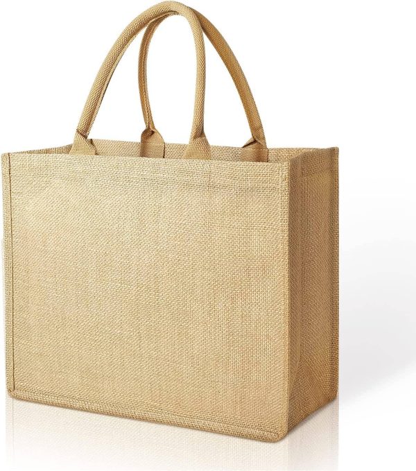 Large Capacity Jute Tote Bag
