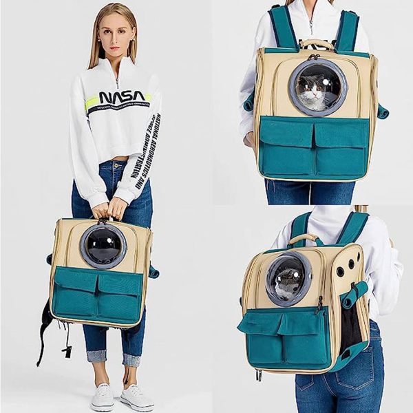 Go Out And Carry A Cat Backpack With Two Shoulders
