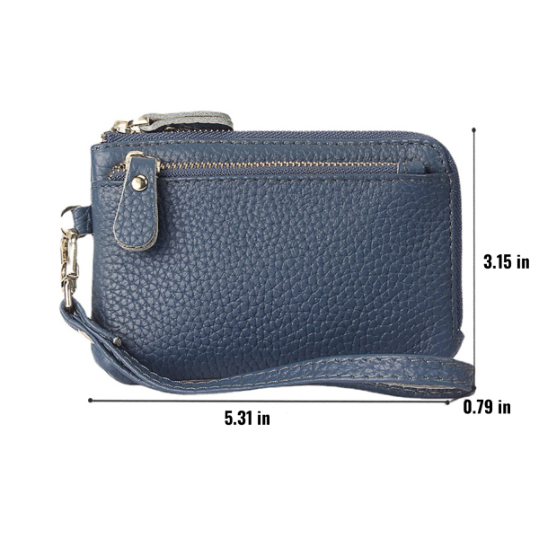 Leather Coin Purse W/ Wrist Strap