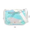 Laser PVC square crossbody bag