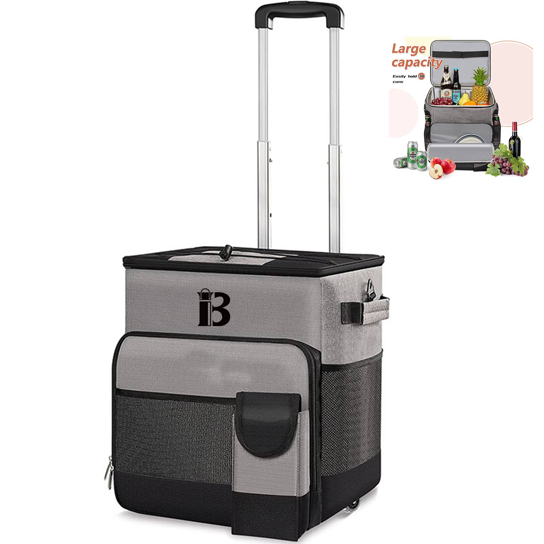 Oxford Large capacity waterproof wheeled insulation bag