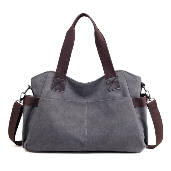 Big Canvas Tote top Handle bag for Travel