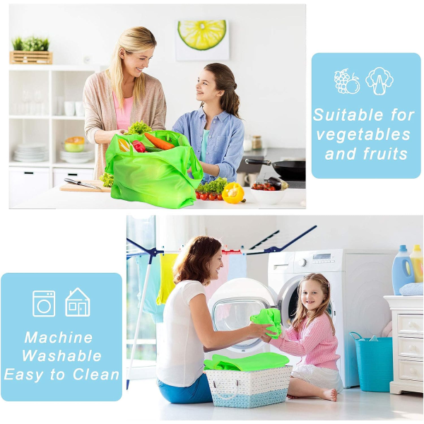 Colorful Folding Reusable Grocery Bags