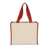 Cotton canvas grocery tote bag