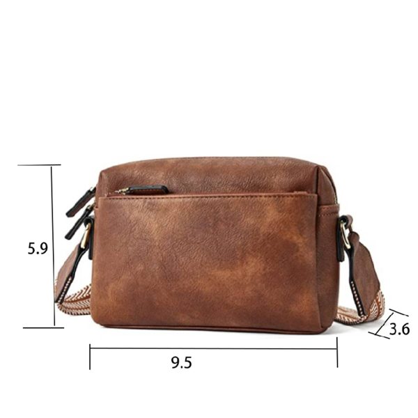 PU small colored shoulder strap crossbody bag