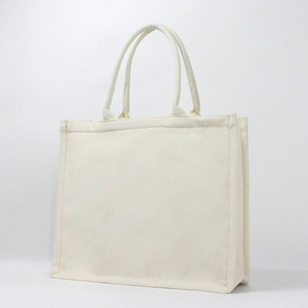 Canvas Sold Color Tote Bag