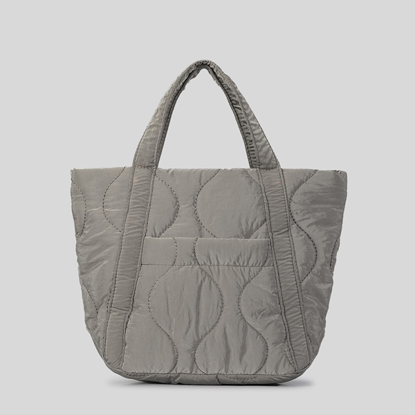 Womens Quilted Nylon Shoulder Bag