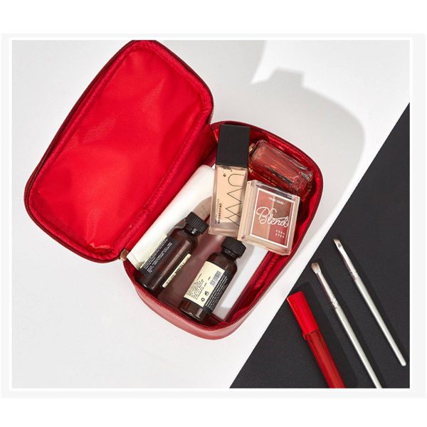 Fake Leather Handbag Makeup Bag