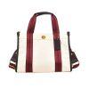 Canvas Tote Bag Retro Fashion Color Clash for Women