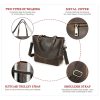 Genuine Leather Large handheld Laptop Cross-body Bag