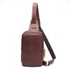 Genuine Leather Diagonal Shoulder Bag For Men