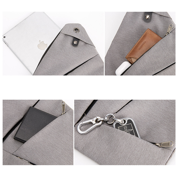 Canvas Sling Crossbody Chest Bag