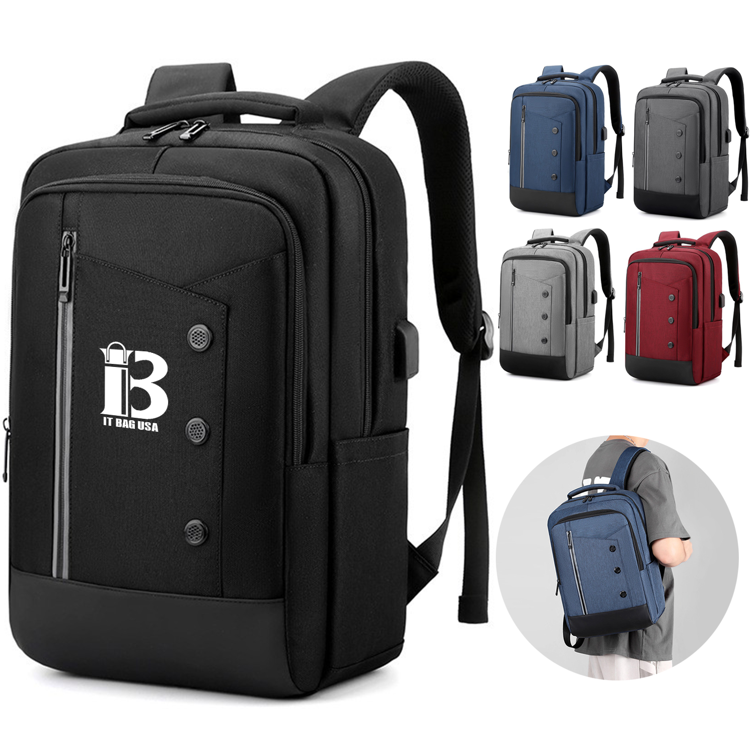 Water Resistant Computer Backpack for Men Women