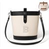 Genuine leather  Bucket Crossbody Shoulder Bag for Women