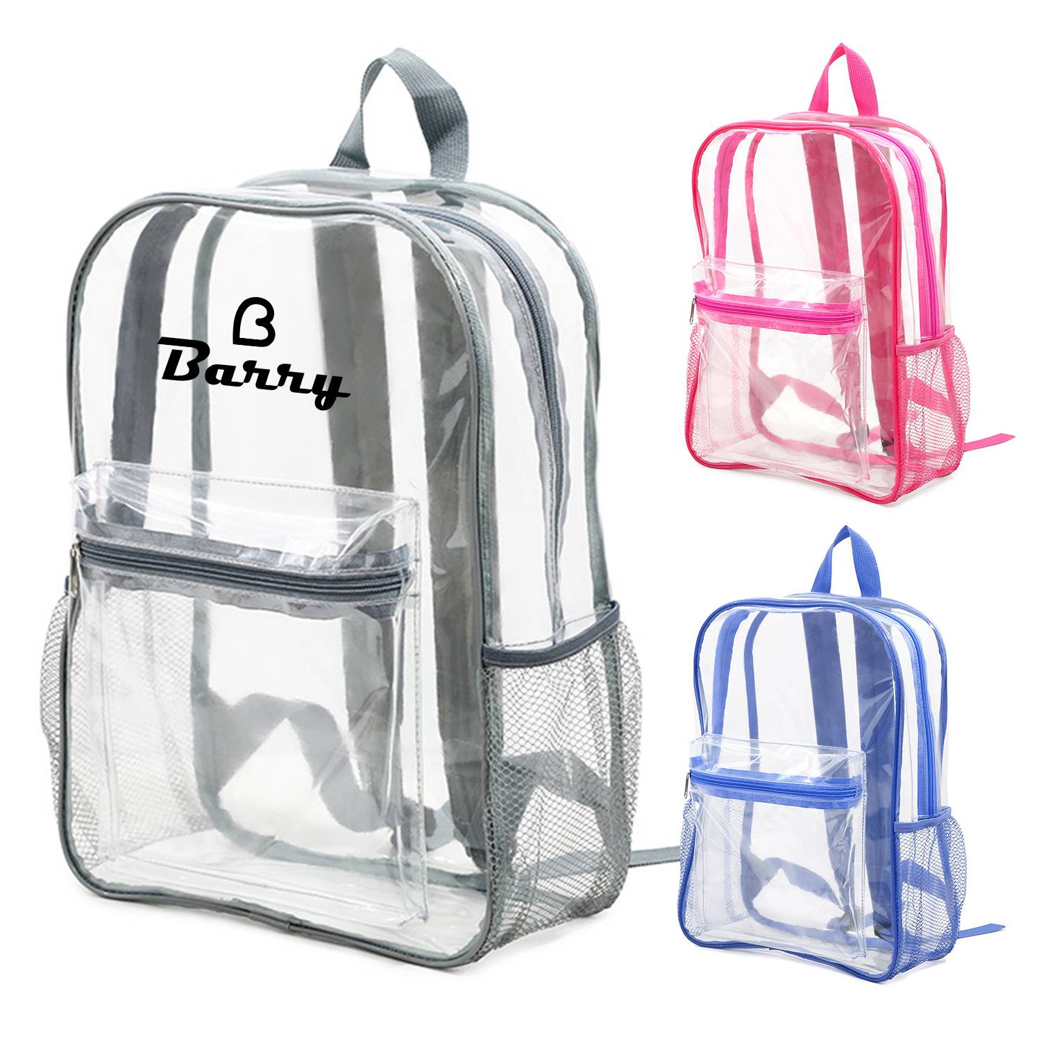 Transparent PVC Backpack For Outdoor Sports