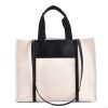 Canvas Tote Bag Clash Color Customized for Women