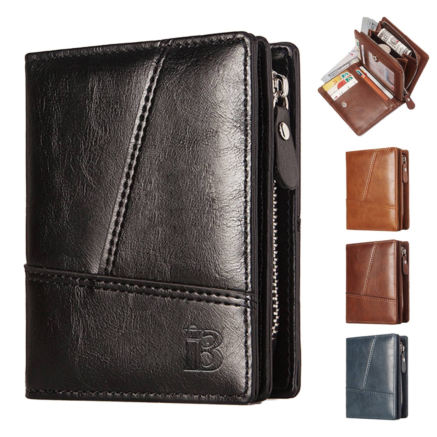 PU Leather Wallets for Men Women