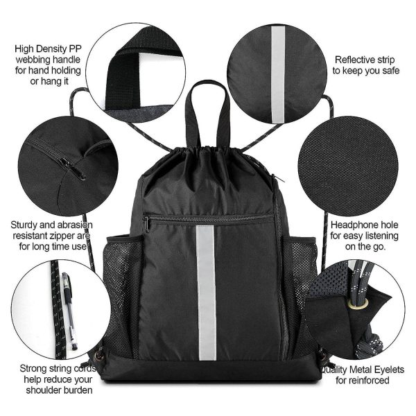 Drawstring Backpack Sports Gym Bag