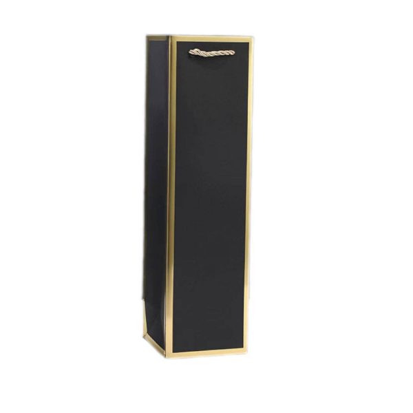 Gold Rim Wine Gift Paper Bag