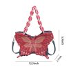 PU butterfly backpack/crossbody bag