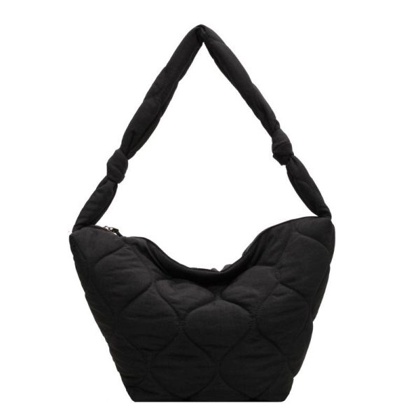 Stylish Embroidered Nylon Shoulder Bag