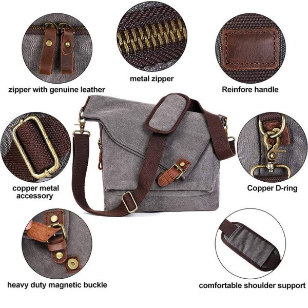 Canvas Crossbody Bag for Women